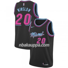 Miami Heat Justise Winslow 20 2018-19 Nike City Edition Musta Pelipaidat Swingman - Miesten
